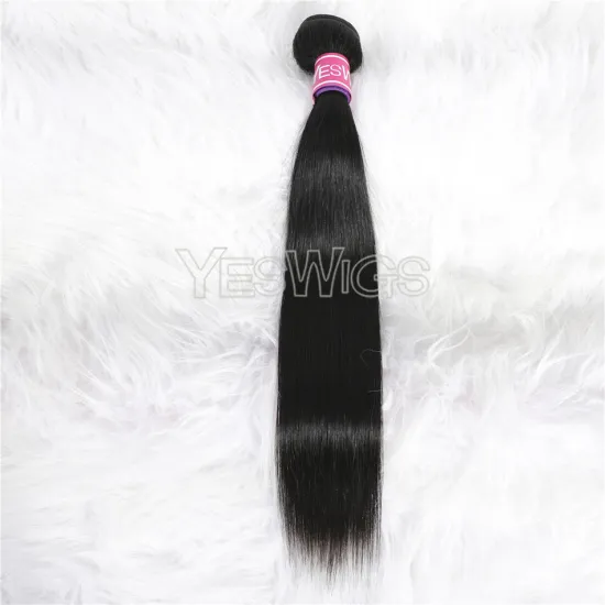 Natural 1B Color Malaysian Silky Straight Wave Human Hair Bundles Double Weft Extension Young Girl Donor Shiny Smooth Hair