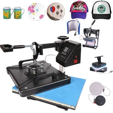 6-in-1 Combo Heat Press Machine voor sublimatie-T-shirts, mokken, doppen, platen (12x15 inch)