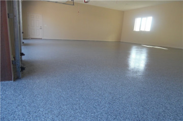 Epoxy color sand floor