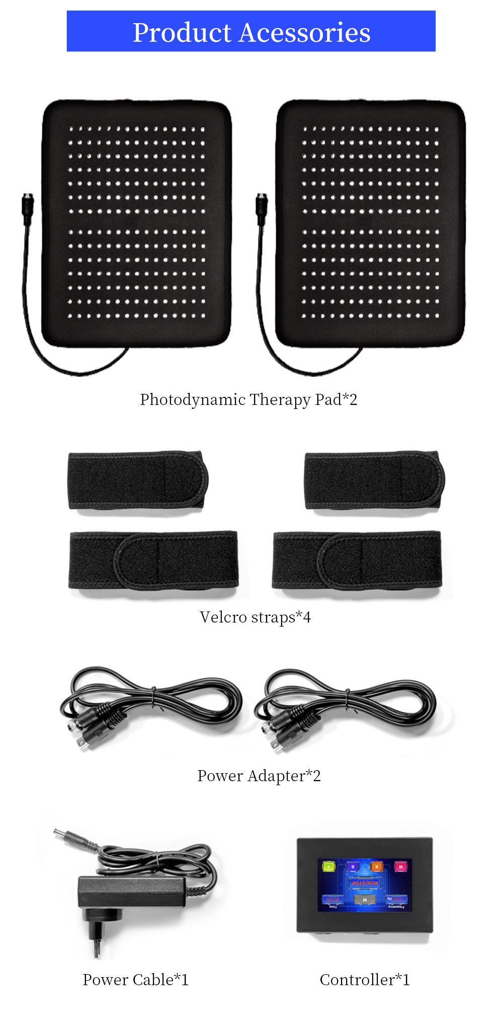 HealthLight LED Light Therapy Pad GY-P8L for Pain Relief, anti-inflammation