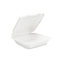 Caja de papel de caña de azúcar para llevar en caña de caña de azúcar