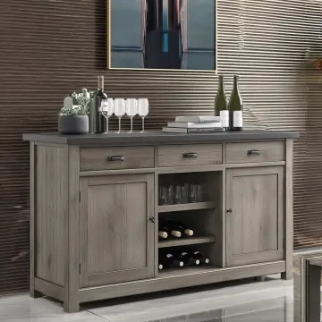 Luxury Wood Wine Cabinet for Living Room Storage