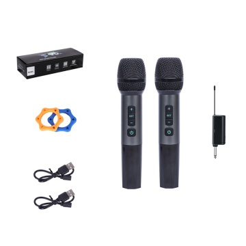 microphone اللاسلكي القابلة لإعادة الشحن المحمول M2-188U لكاريوكي