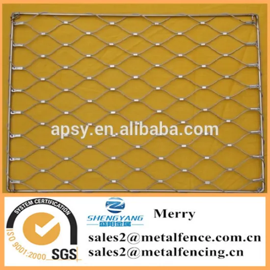 hand-woven stainless steel wire rope bird netting mesh