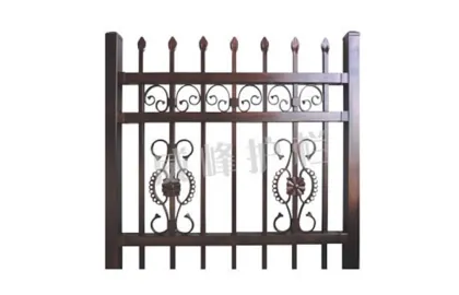 Aluminum painted gold balcony railing