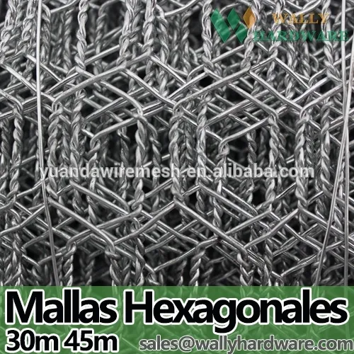 MALLA DE ALAMBRE HEXAGONAL 13mm 25mm 19mm