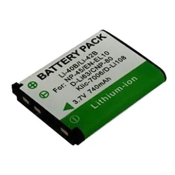 3.7V Voltage, 740mAh Digital Camera Battery for Olympus Li-42B