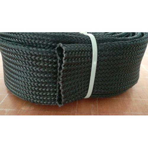 Black Woven Nylon Braided Sleeving