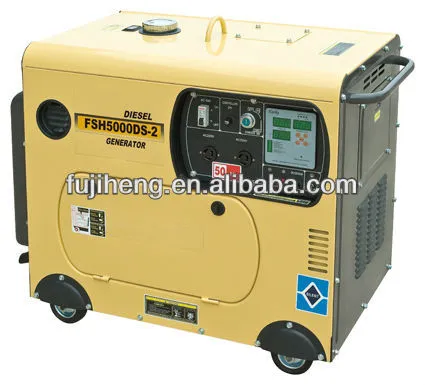 small silent diesel generator 3kw, air-cooled, home and garden use, OEM
