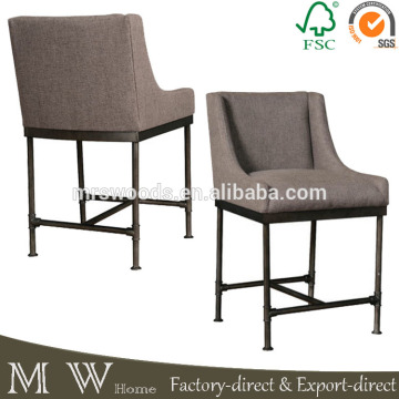 french vintage metal dining chair, vintage industrial high dining chair, industrial metal dining chair