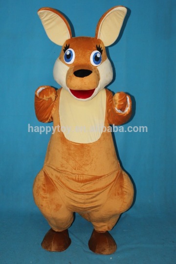 Advertising plush animal adult walking mascot kangaroo mascot costume