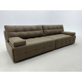 Modern Leather Sofa with Power Recliner