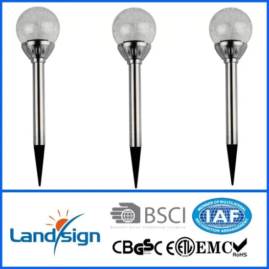 Energy saving decorative Christmas solar crackle glass ball lights