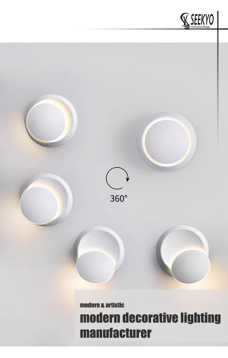 The 140mm rotating LED wall light is a versatile and stylish lighting fixture that can add a modern touch to any room.