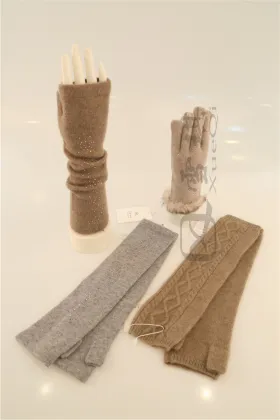 Winter Warm Pure Cashmere Gloves Mittens