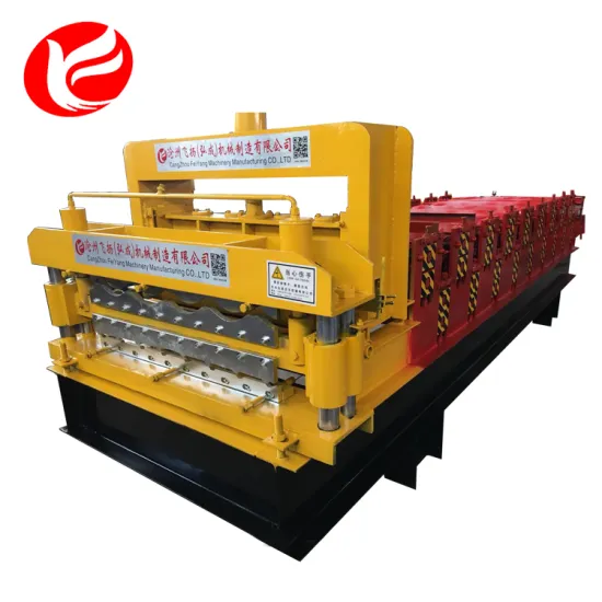 Full-automatic aluminium double layer roll forming machine