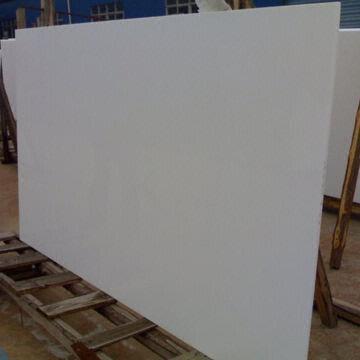 3000x1400mm White Color Nano Crystallized Glass Panel Slab, without Hole, Zero Water Absorption