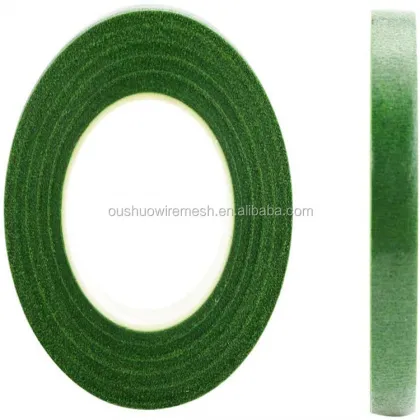 Green Floral Stem Tape: Paper Floral Tape for Flower Stem Wrapping