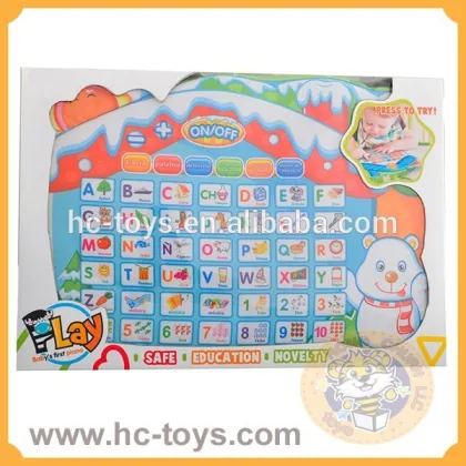 Kid's soft learning machine cloth learning machine,soft learning toys, different kinds of languages