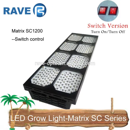 1200w Switchable LED Grow Light with UVB Mode for Plants Vegetable