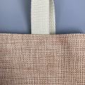 Shopping Tote Bag Large 2 Tone Jute Burlap