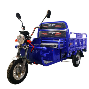 Shandong Electric Utility Vehicle: 60V 500kg Curb Weight Open Body Electric Tricycle