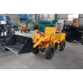 Electric front end loader for garden tractor