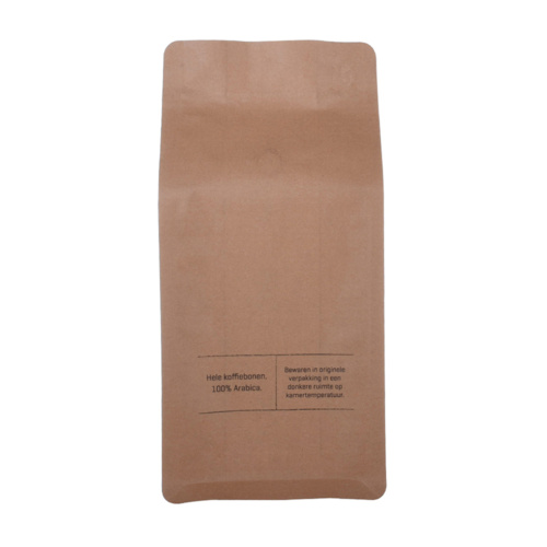 Brązowa torebka na kawę z papieru pakowego 250g