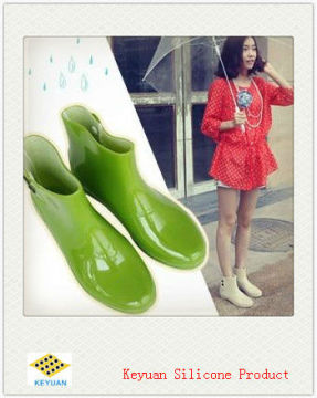 2013 hot sale colorful silicone rain boots
