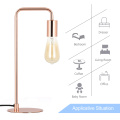 Small Rose Gold Metal Desk Lamp Suit