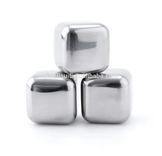 Stainless steel ice cube / Whiskey stone / oval shape ice blocks for wine whiskey