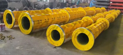 Yellow Electric Prestressed Concrete Poles Precast Concrete Pole Iso