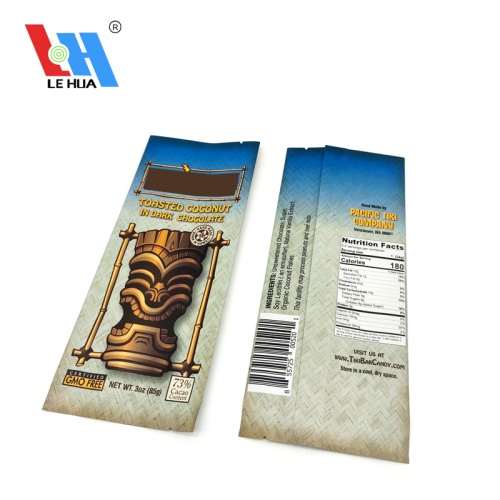 Laminated Matte Plastic Edible Chocolate Bar Mylar Bags