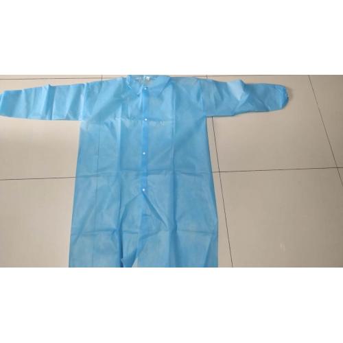 Disposable lab coat With Shirt Collar