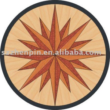hardwood star medallion parquet marquetry