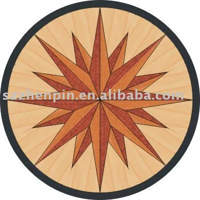 hardwood star medallion parquet marquetry