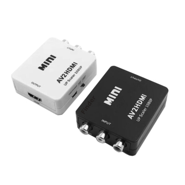 Mini AV to HDMI Converter - Supports Full HD 1080p with Scaler