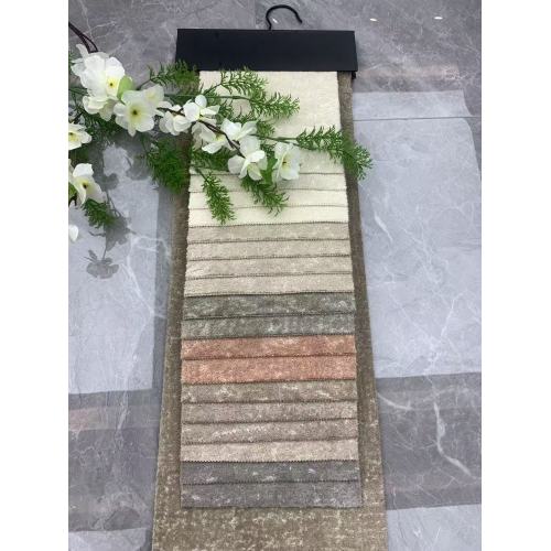 Tissu d'ameublement en velours texturé pour canapé