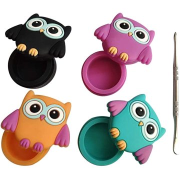 Wholesale Silicone Owl Design Silicone Container Jars