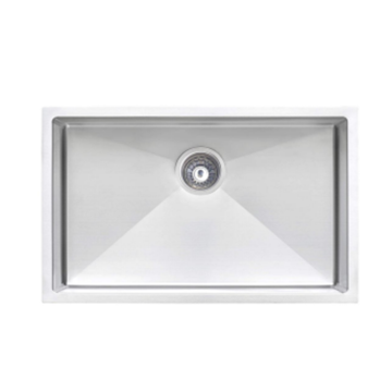 Modern Square Stainless Steel 1.2mm Kitchen Sink - Above Counter or Undermount, Silver Carton Box