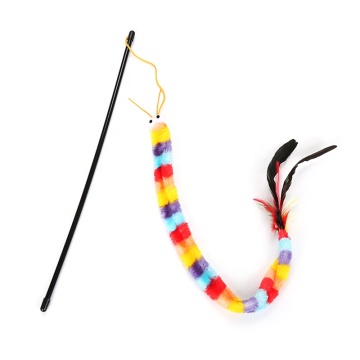 snake cat stick plastic pole cat teaser