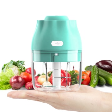 Mini Kitchen Tool: 250ml Portable Food Chopper with USB Charging and 1500 mAh Battery