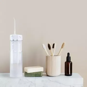 Smart, Cordless Dental Water Flosser: Portable and Rechargeable Oral Irrigator with Ultrasonic Technology