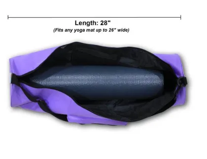 Purple 600D women fashion large capacity yoga mat bag