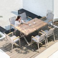 เก้าอี้ Courtyard Outdoor Garden Open-Air Balcony Cafe