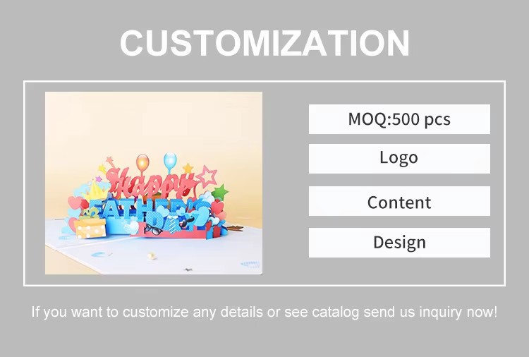 3D Father's Day card customized