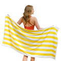 Beach Towel Stripe Design Absorbent Beach Towel Quick Dry Manufactory