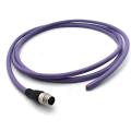 M12 Connecteur Male Câble 5pin PVC Purple B Code