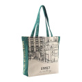 Unisex Cotton Recyclable Shopping Canvas Bag For Daily