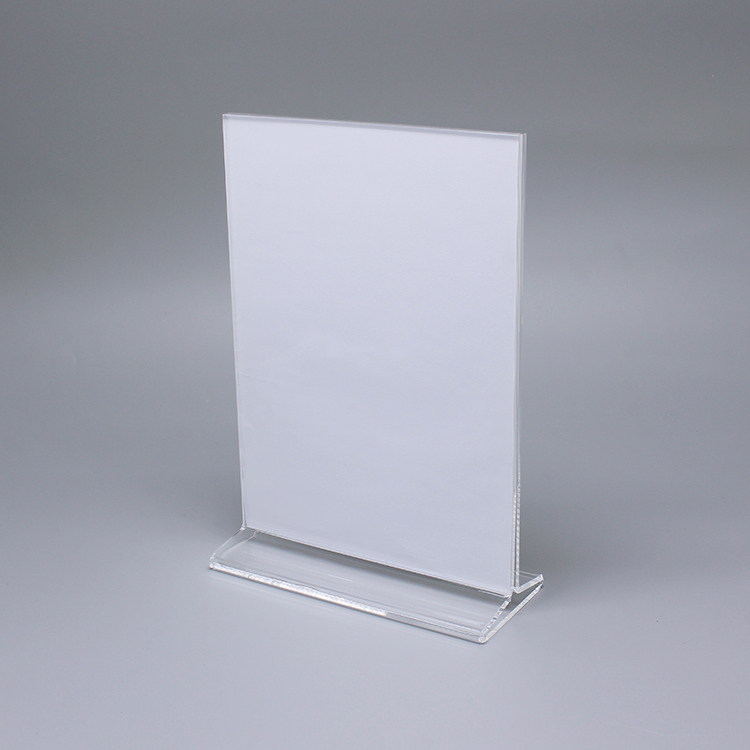 Clear Acrylic Table Price Display Stand